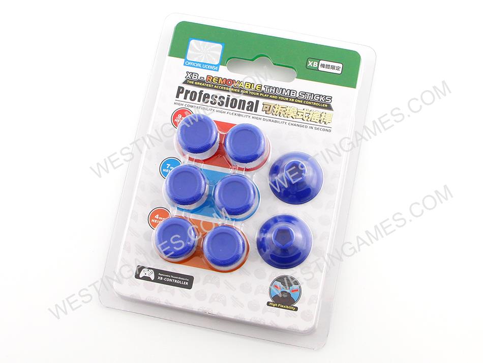 8in1 FPS Magic Removable Plastic Thumbstick Cap XBOX Shape for PS4 and XBOX ONE Controller - Blue