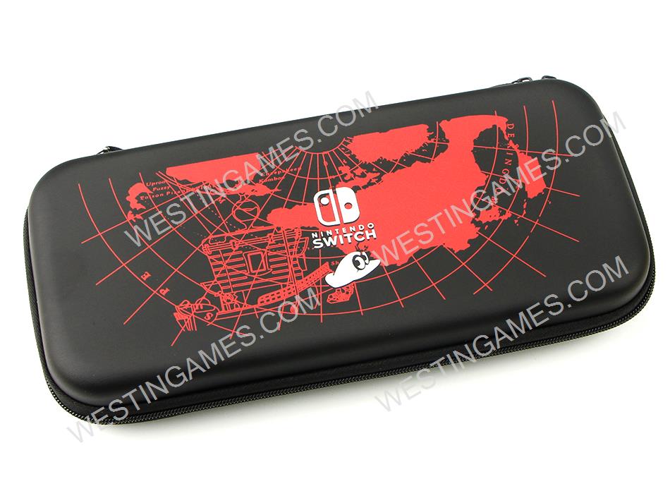 Black EVA Hard Carrying Case Travel Pouch for Nintendo NS Switch - Mario Odyssey