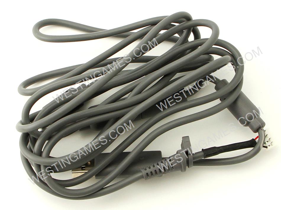 5 Pin Wired Controller USB Cable with Breakaway for XBOX 360 Joystick - Grey