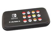 Black EVA Hard Carrying Case Travel Pouch for Nintendo NS Switch - Pokemon Ball