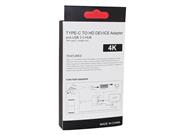 3in1 Type-C 4K 30Hz HD Dock Converter Adapter for Ns Switch Samsung S8 Macbook - Grey 05