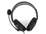 Amplified Gaming Headset Headphone with Mic and Volume Control for PS4 and XBOX ONE - Black