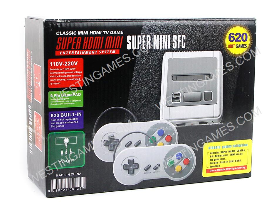 Super NES SNES Mini Retro Classic Game Console Entertainment 620 Games AV Out