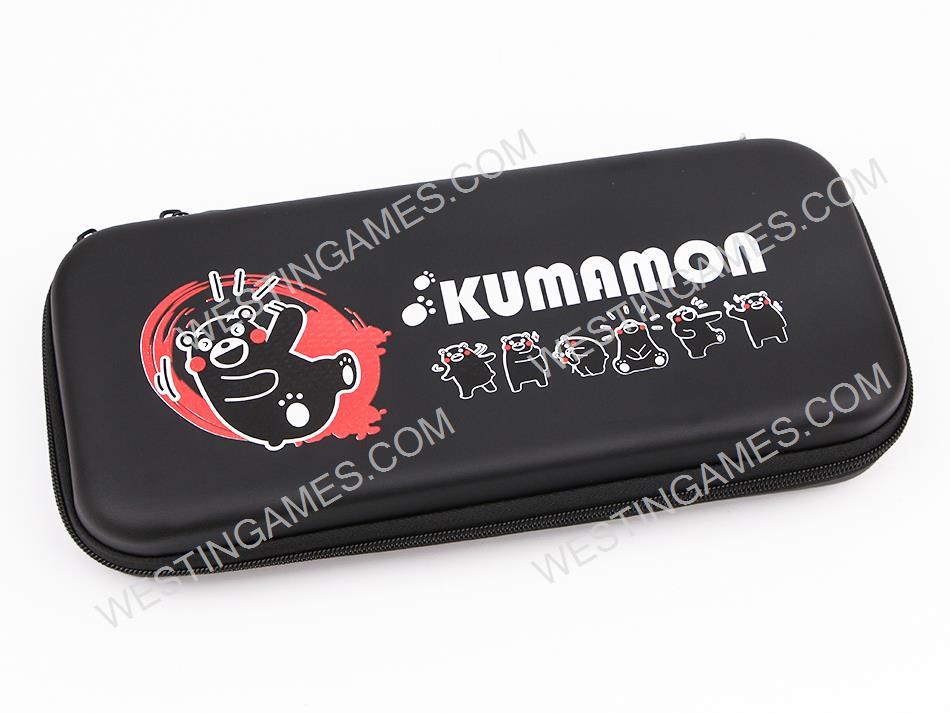 Black EVA Hard Carrying Case Travel Pouch for Nintendo NS Switch - Kumamon