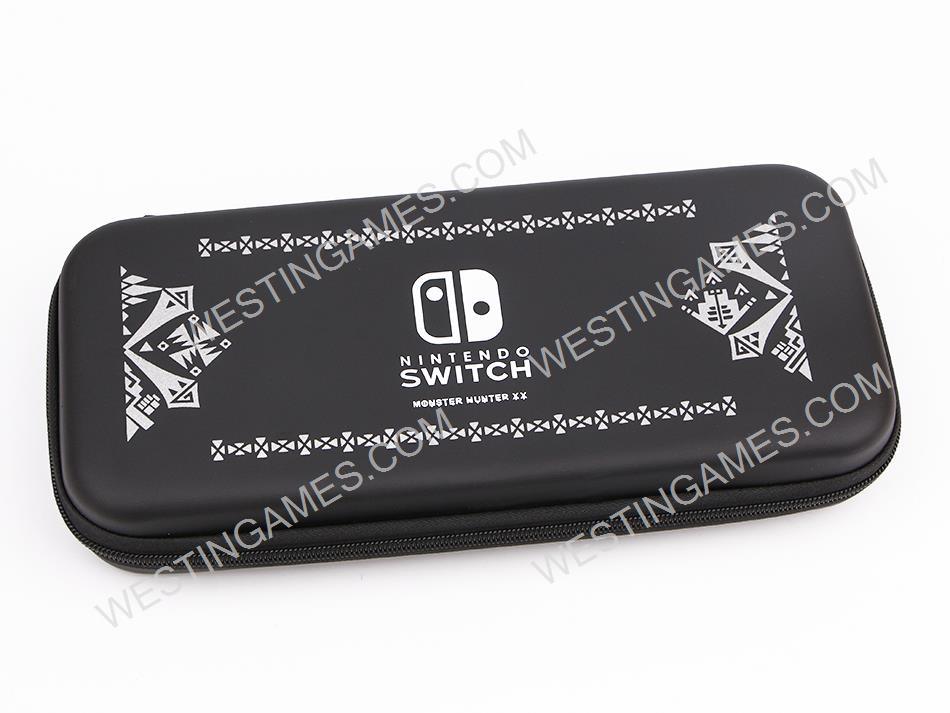 Black EVA Hard Carrying Case Travel Pouch for Nintendo NS switch - Monster Hunter