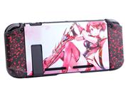 Fashion Design Protective Rear Back Cover Case for NS Switch - Xenoblade 2 Pyra and Hikari 02