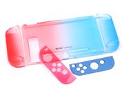 Minithink Upgrade 3in1 Complete Protective Cover Case Gradient Droplets for NS Switch - Blue/Red