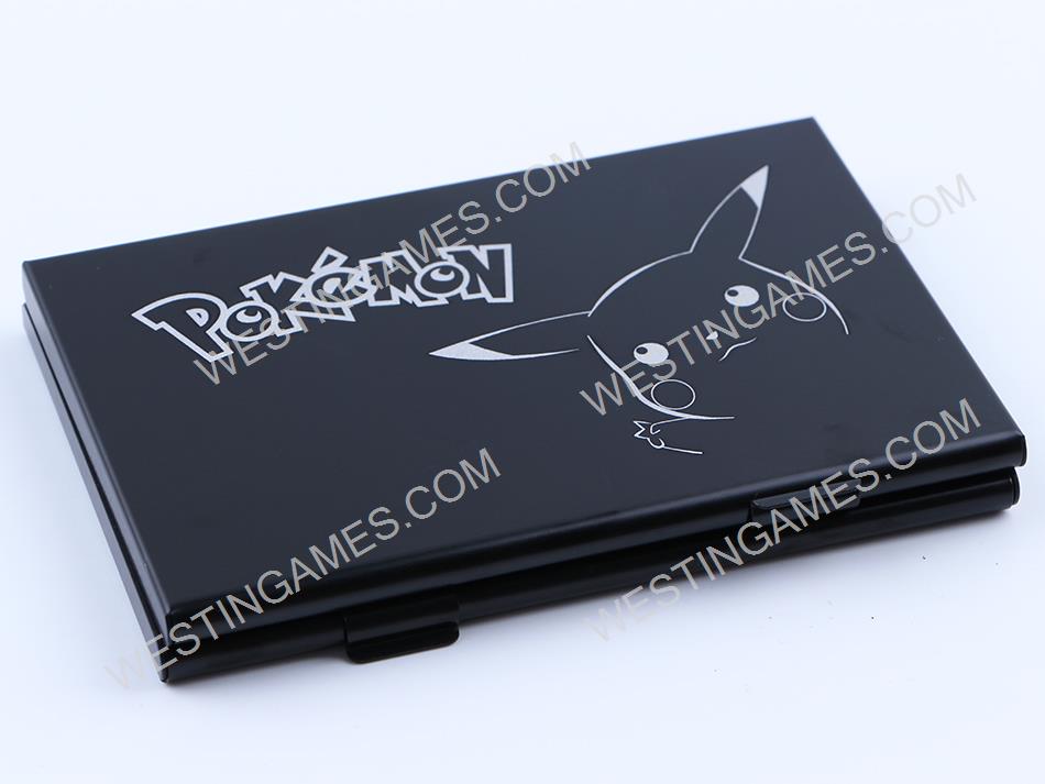 6 Slots Aluminium Metal Game Card Cartridge Storage Case Box Black for NS Switch - Pokemon