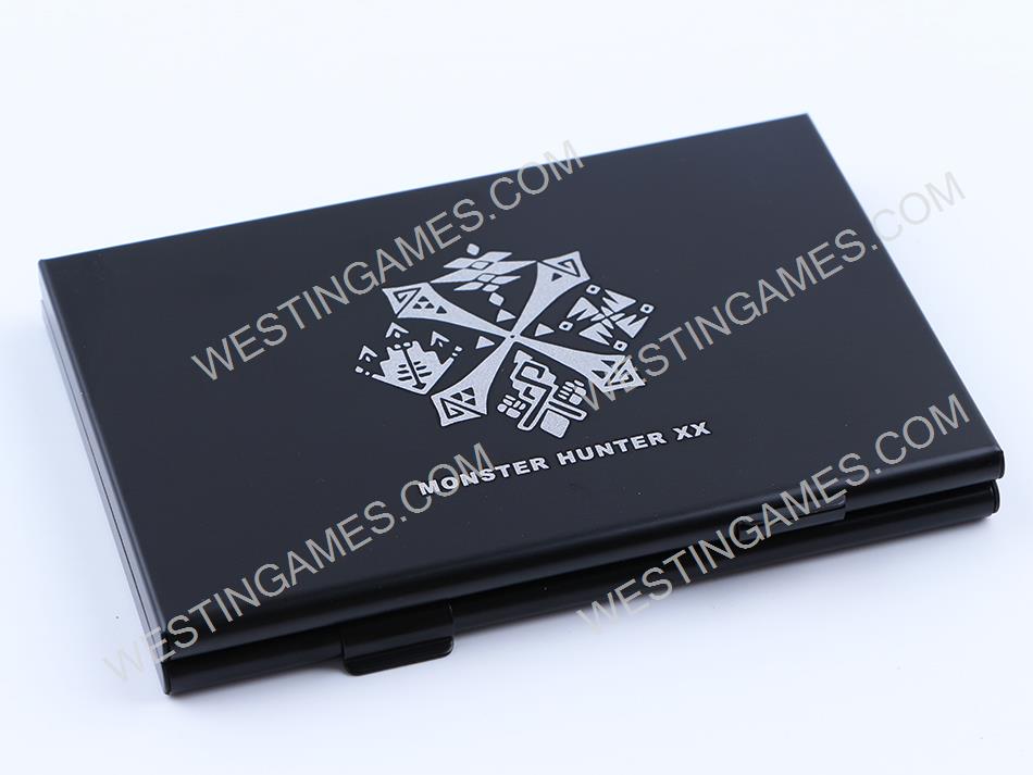 6 Slots Aluminium Metal Game Card Cartridge Storage Case Box Black for NS Switch - Monster Hunter XX