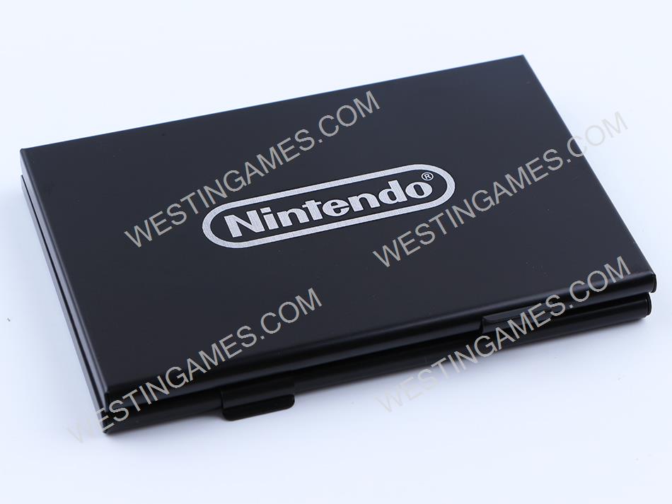 6 Slots Aluminium Metal Game Card Cartridge Storage Case Box Black for NS Switch - Nintendo