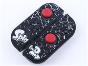 Protective Anti-Slip Soft Splatooh 2 Silicone Skin Case for Switch Joy-Con Controller - Black/White 03