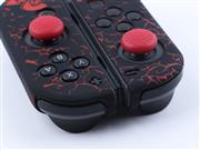 Protective Anti-Slip Soft Splatooh 2 Silicone Skin Case for Switch Joy-Con Controller - Black/Red 04