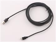 6Ft Long Braided Micro USB 2.4A Data Sync Charging Cable Cord For Smart Phones / PS4 XBOX ONE