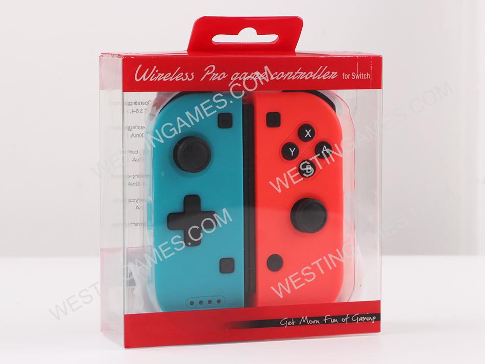 Wireless Bluetooth L/R Joycon Game Controller for NS Switch - Red and Blue