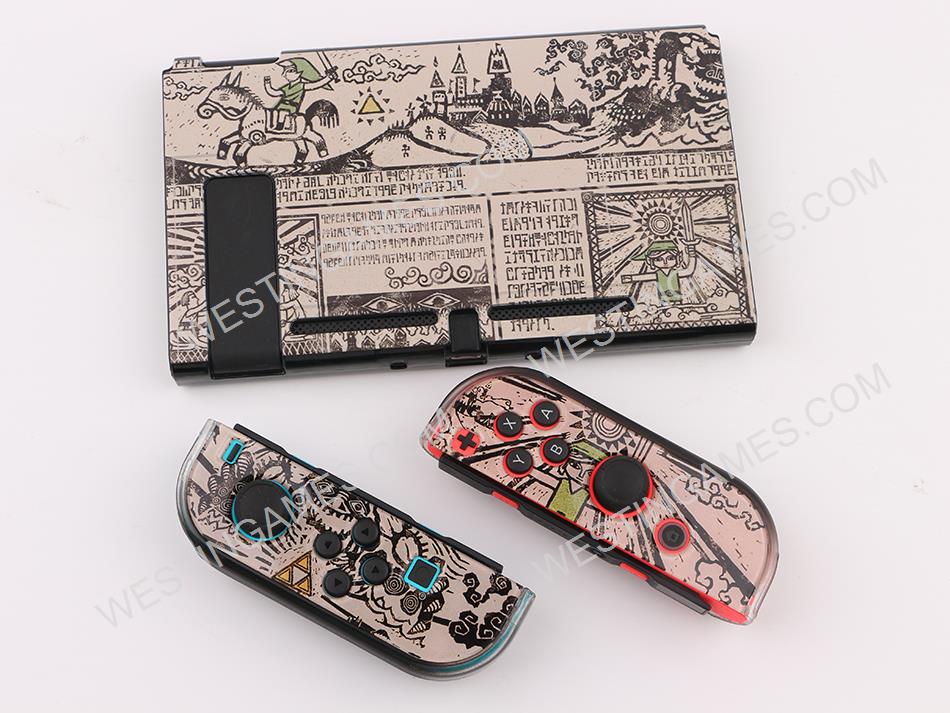Upgrade Complete Fashion Protective Housing Shell Case Anti-Scratch for NS Switch - Retro Zelda