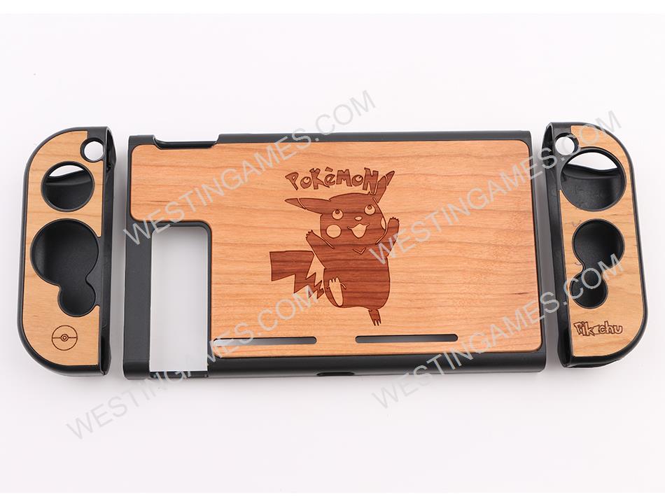 Eviva Real Wood 3in1 Protecting Cover Case for NS Switch - Pokemon