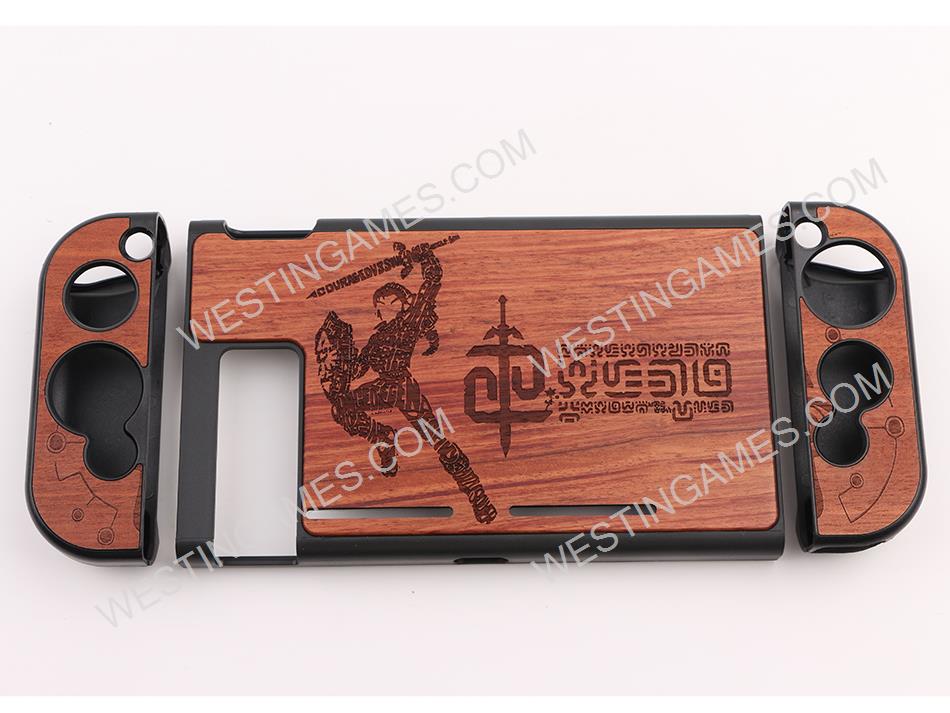 Eviva Real Wood 3in1 Protecting Cover Case for NS Switch - Zelda A