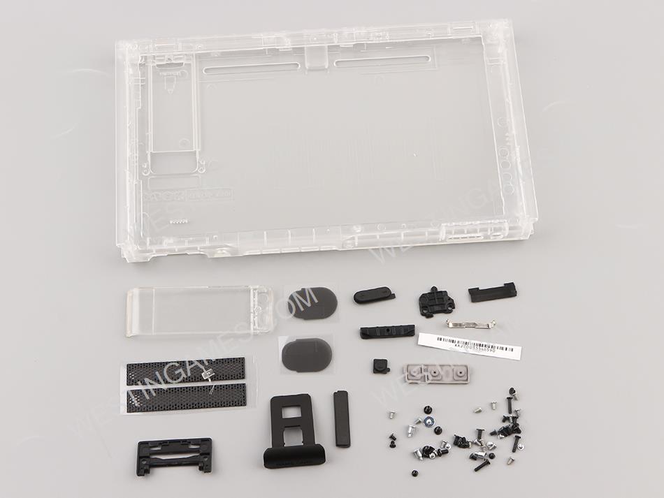 Replacement Complete Housing Shell Case for Nintendo switch Console - Clear White