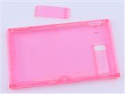 Replacement Housing Shell Case Top+Bottom with Stand for Nintendo switch Console - Clear Red