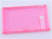 Replacement Housing Shell Case Top+Bottom with Stand for Nintendo switch Console - Clear Red 02