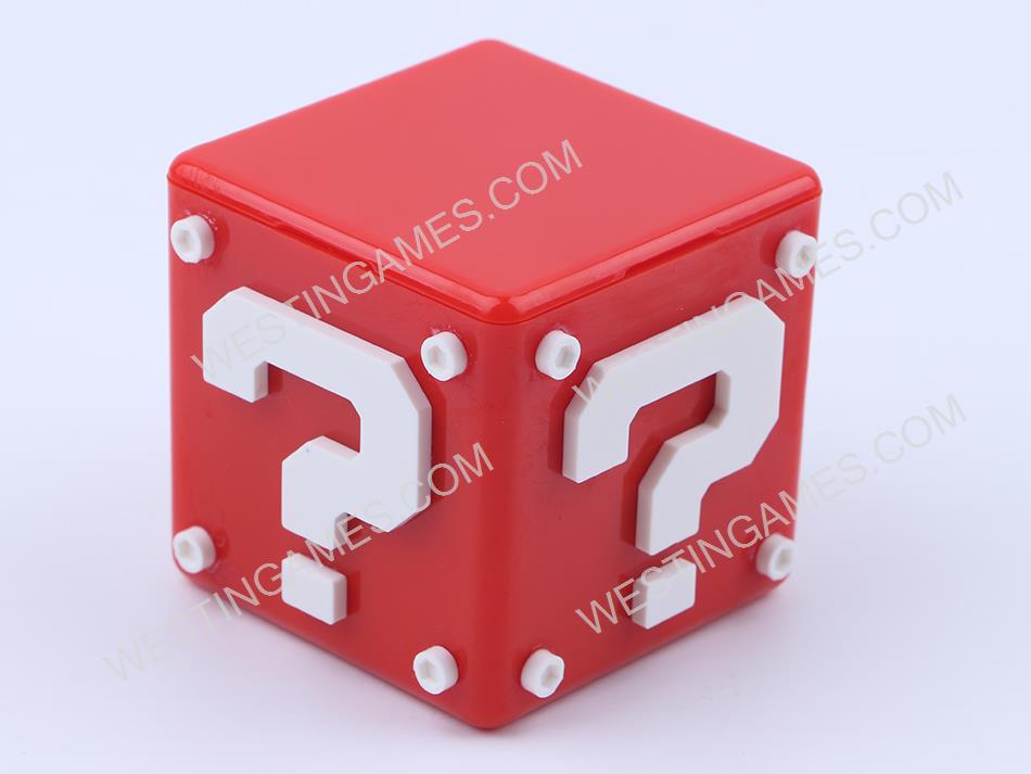 Mario Question Block Game Cartridge and Micro SD Card Case Holder for NS Switch - Red