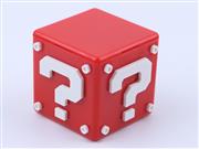 Mario Question Block Game Cartridge and Micro SD Card Case Holder for NS Switch - Red