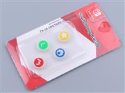 4x New Super Mario Silicon and PVC Thumb Grips 3D Analog Caps Set For NS Switch Joycon