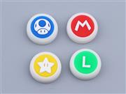 4x New Super Mario Silicon and PVC Thumb Grips 3D Analog Caps Set For NS Switch Joycon 02