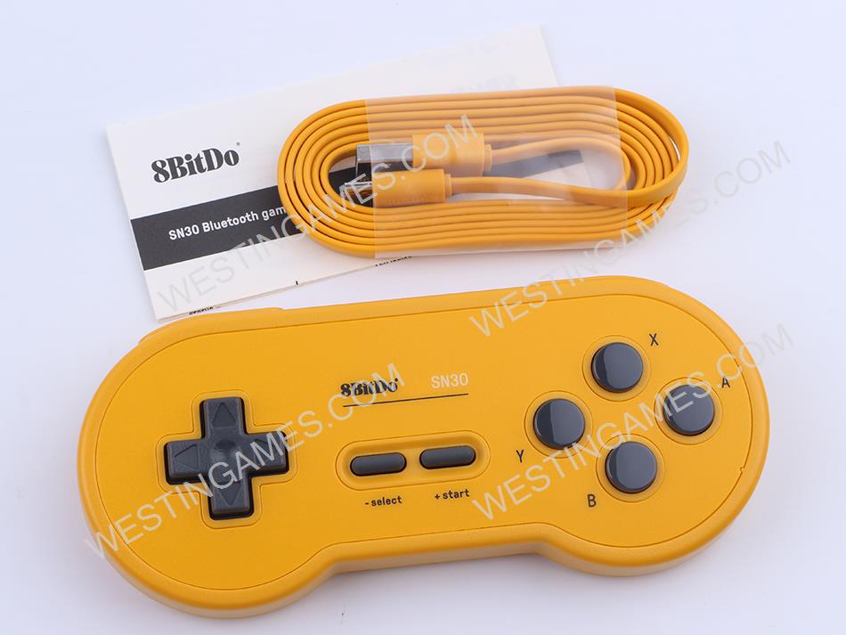 8bitdo SN30 Bluetooth Wireless Game Controller for NS Switch Android IOS MacOS and Windows - Yellow 02