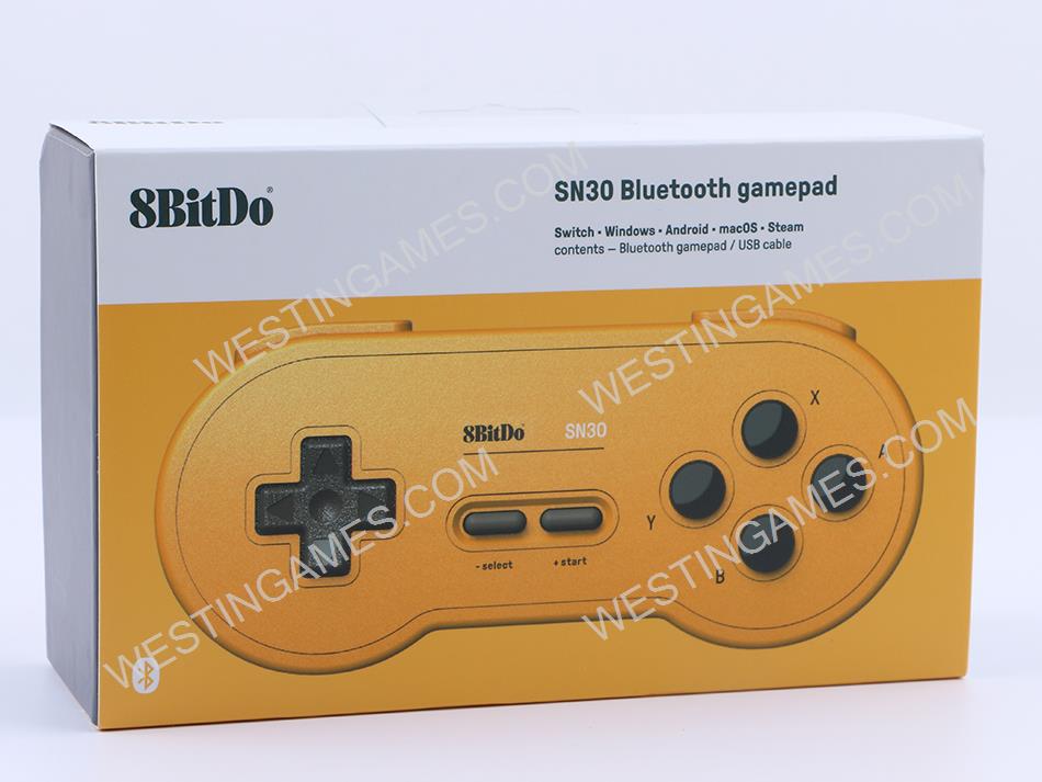 8bitdo SN30 Bluetooth Wireless Game Controller for NS Switch Android IOS MacOS and Windows - Yellow 06