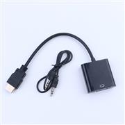 HDMI Port Male to VGA With Audio HD Video Cable Wire Converter Adapter 02