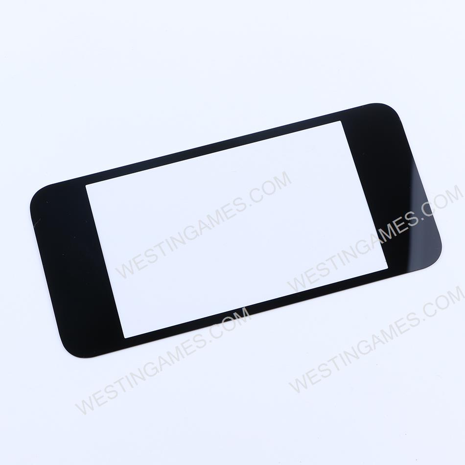 Replacement Top Surface Glass with Gasket Sticker forNEW 2DSXL/LL - Black