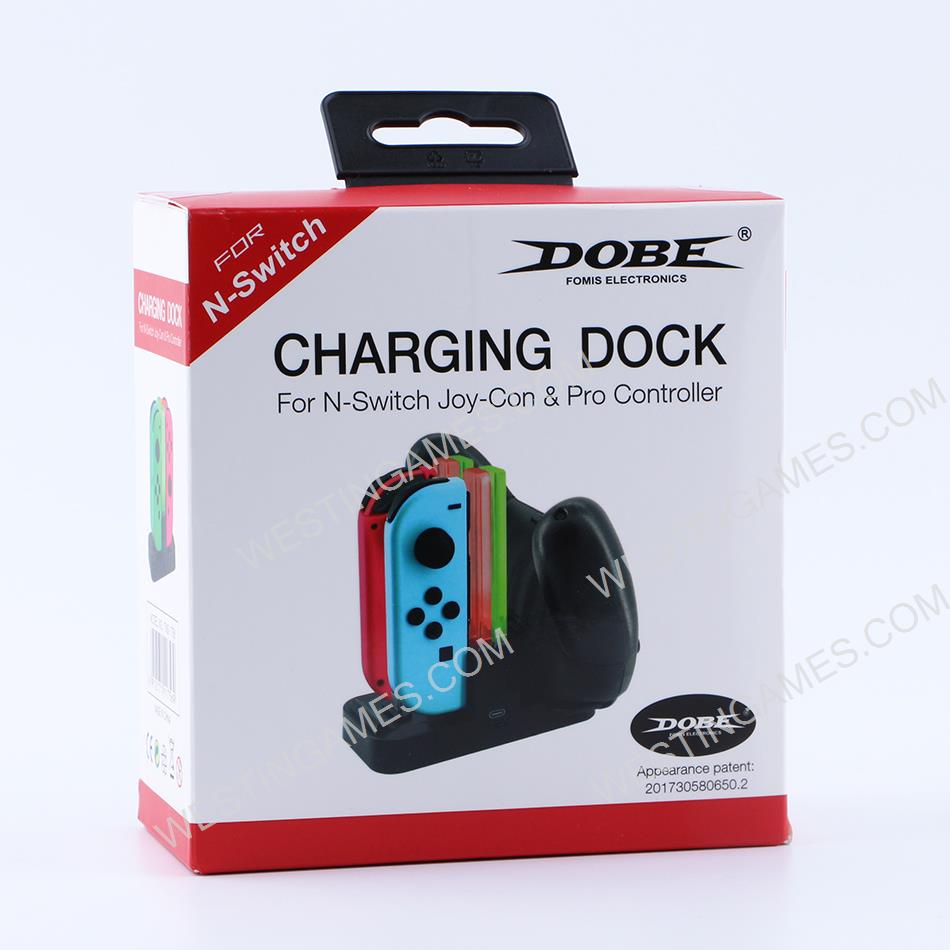 4in1 Dual LED Gamepad Charging Dock for NS Switch Joy-con and Pro Controller