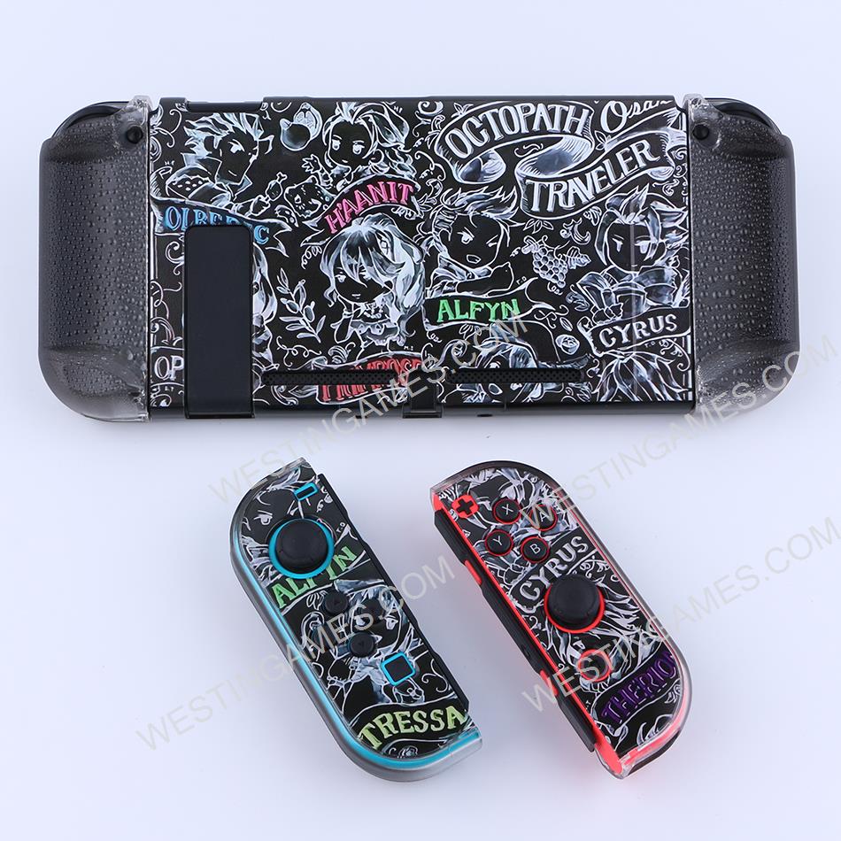 Upgrade Complete Fashion Protective Cover Case Water-Drop for NS Switch - Octopath Traveller