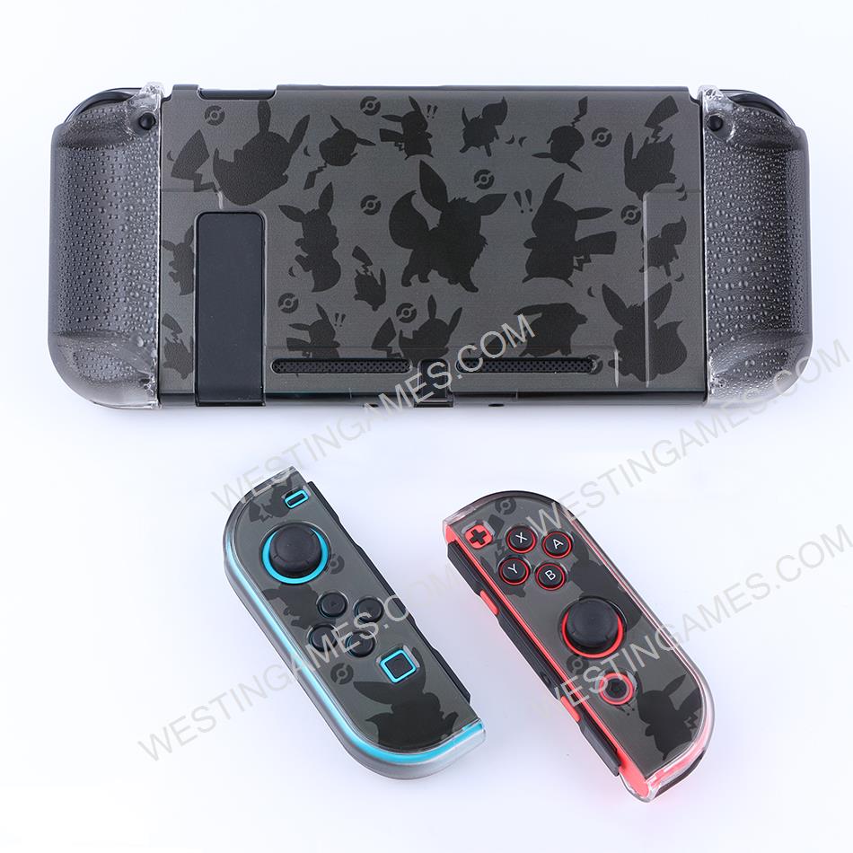 Upgrade Complete Fashion Protective Cover Case Water-Drop for NS Switch - Pikachu and Eevee
