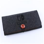 Slim Travel Carry Bag Protector Pouch with 5 Games Memory Card Holders for Nintendo Switch - Black