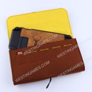 Slim Travel Carry Bag Protector Pouch with 5 Games Memory Card Holders for Nintendo Switch - Brown 03