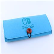 Slim Travel Carry Bag Protector Pouch with 5 Games Memory Card Holders for Nintendo Switch - Blue
