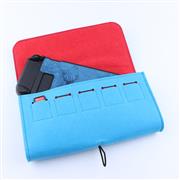 Slim Travel Carry Bag Protector Pouch with 5 Games Memory Card Holders for Nintendo Switch - Blue 03