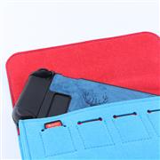 Slim Travel Carry Bag Protector Pouch with 5 Games Memory Card Holders for Nintendo Switch - Blue 04