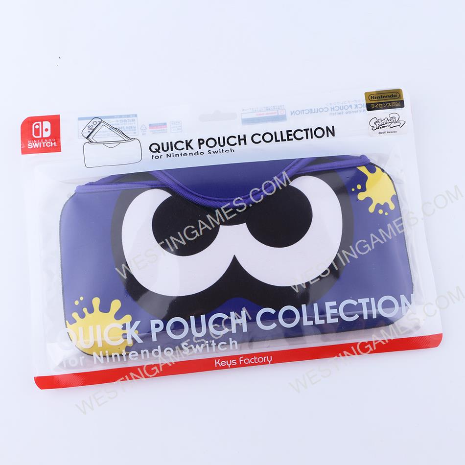 New Quick Pouch Collection for Nintendo switch Splatoon 2 Blue