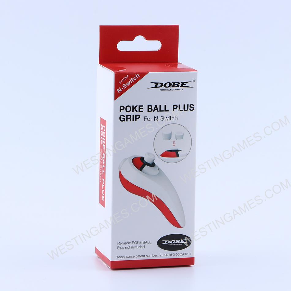 Pokemon Ball Plus Handle with Grips for NS Switch - Red and White