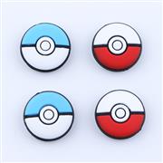 4in1 Lets go Pokemon Thumb Grips Analog Caps Silicone Rubber For Switch joycon 02