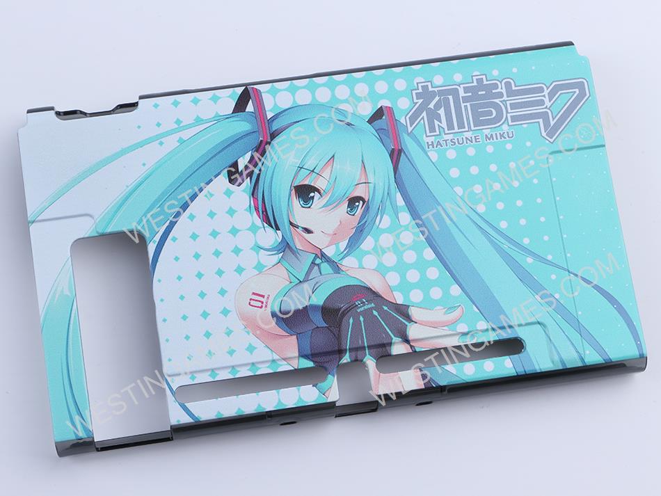 Upgraded Protective Rear Back Cover Case Docking Fashion Design for ns switch - Hatsune Miku