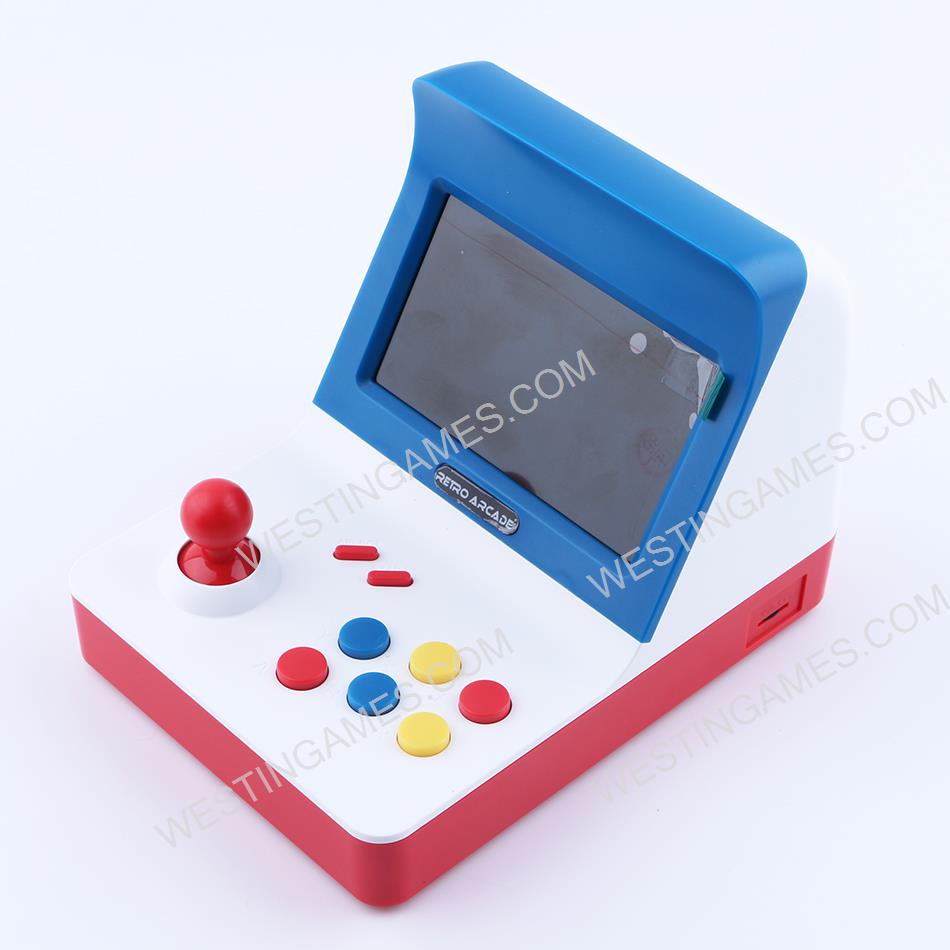 2018 Newest Game Console mini Retro Arcade with 10 Emulator Game Machine 3000 Games - Red/Blue