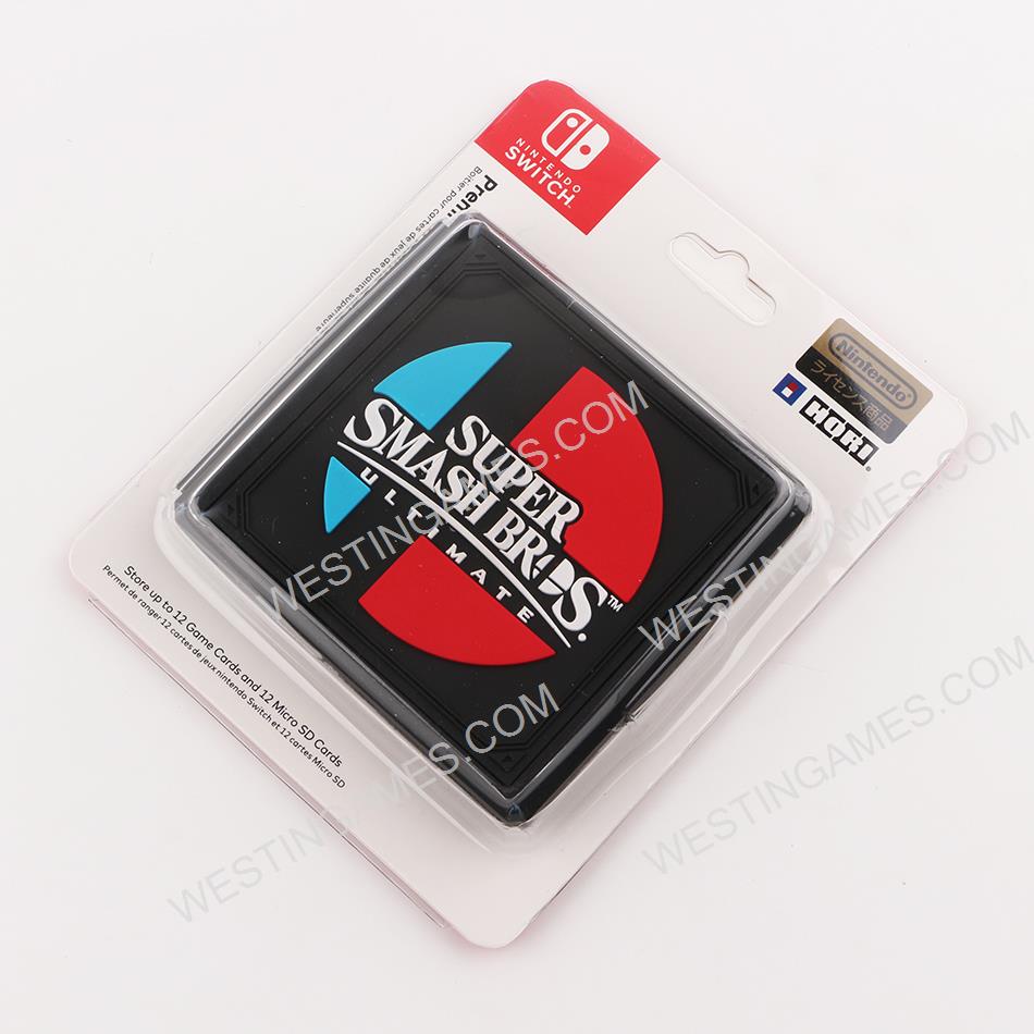 12 Slots Game Card Cartridge Storage Case Box for NS Switch - Super Smash Bros