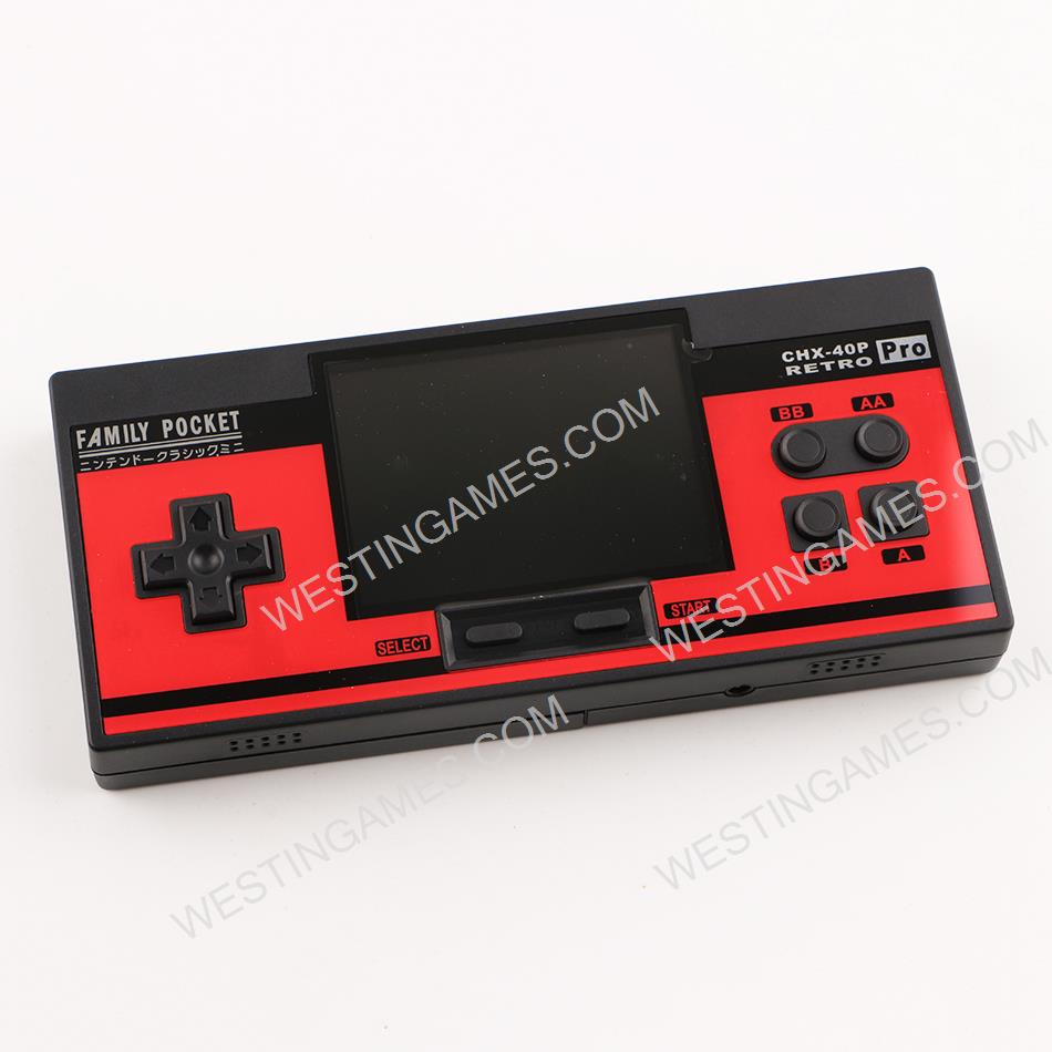 3inch Family Pocket Retro FC 8Bit handheld Video Game Console 348 Classic Game AV TV Out Black/Red