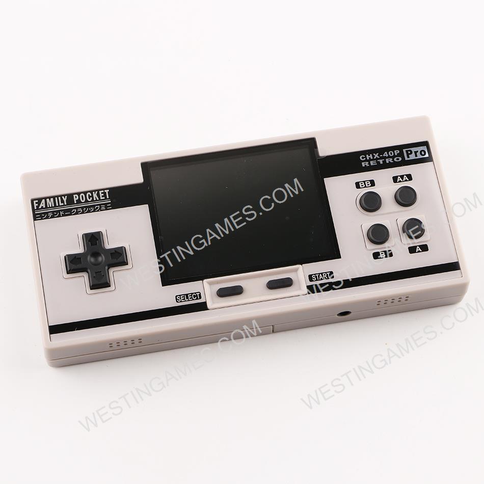 3inch Family Pocket Retro FC 8Bit handheld Video Game Console 348 Classic Game AV TV Out Grey/White