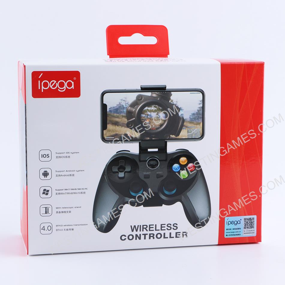 iPega PG-9156 Bluetooth4.0 Wireless Gamepad Trigger Pubg Controller with Holder for Android IOS PC