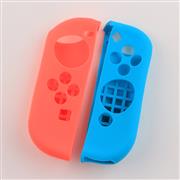 Protective Anti-Slip Soft Silicone Skin Case Set for NS switch Joy-Con Controller - Red and Blue